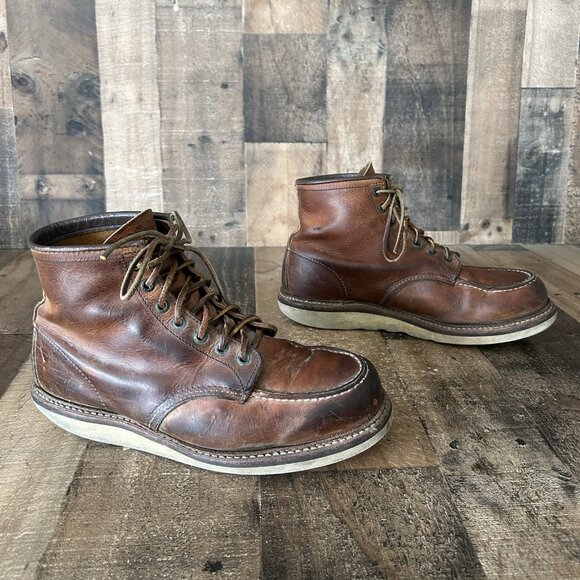 Red Wing 1907 Heritage Moc Toe Work Boots Mens 10 D - Picture 12 of 12